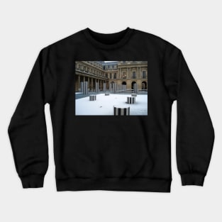 Paris Snow at Palais-Royal Crewneck Sweatshirt